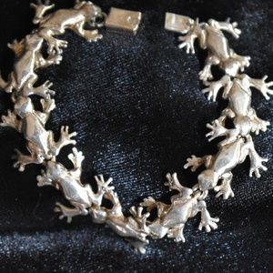 Leap Frog Sterling Silver Bracelet